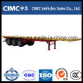 Cimc 3 Axles 40FT 50 Ton Container Flatbed Semi Trailer